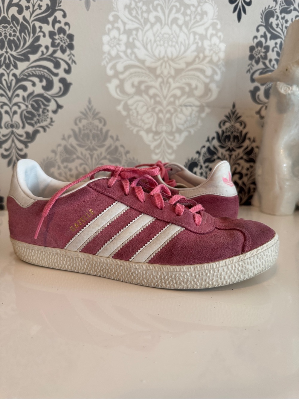 Adidas Pink Suede Gazelle Sneakers